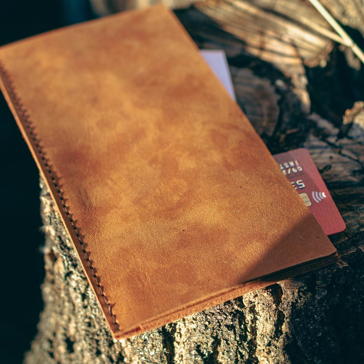 Leather Check Holder – Simple & Functional - Chefrollbag