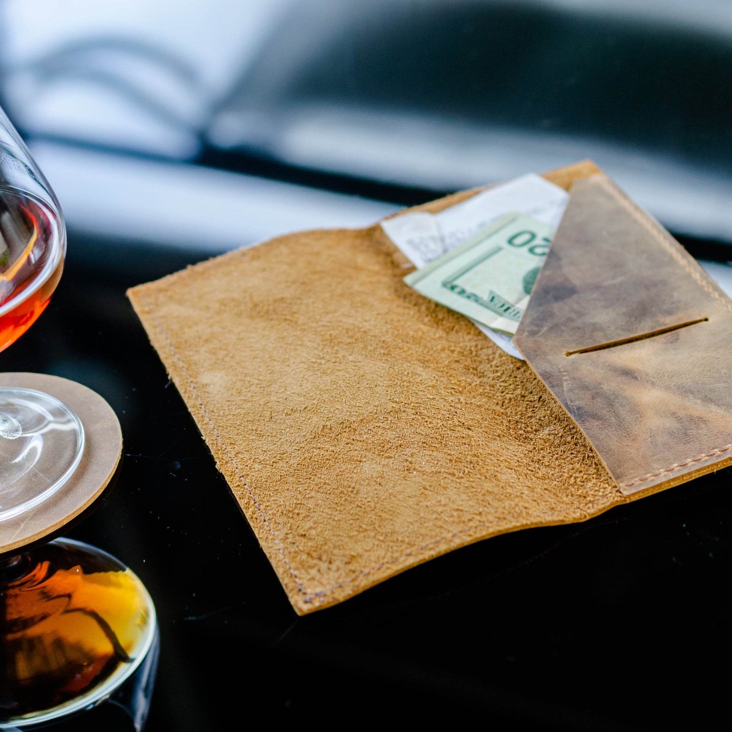 Restaurant bill holder/ Check Presenter /Check Holder /Bill Holder/ Leather Check Presenter /Guest Check - Chefrollbag