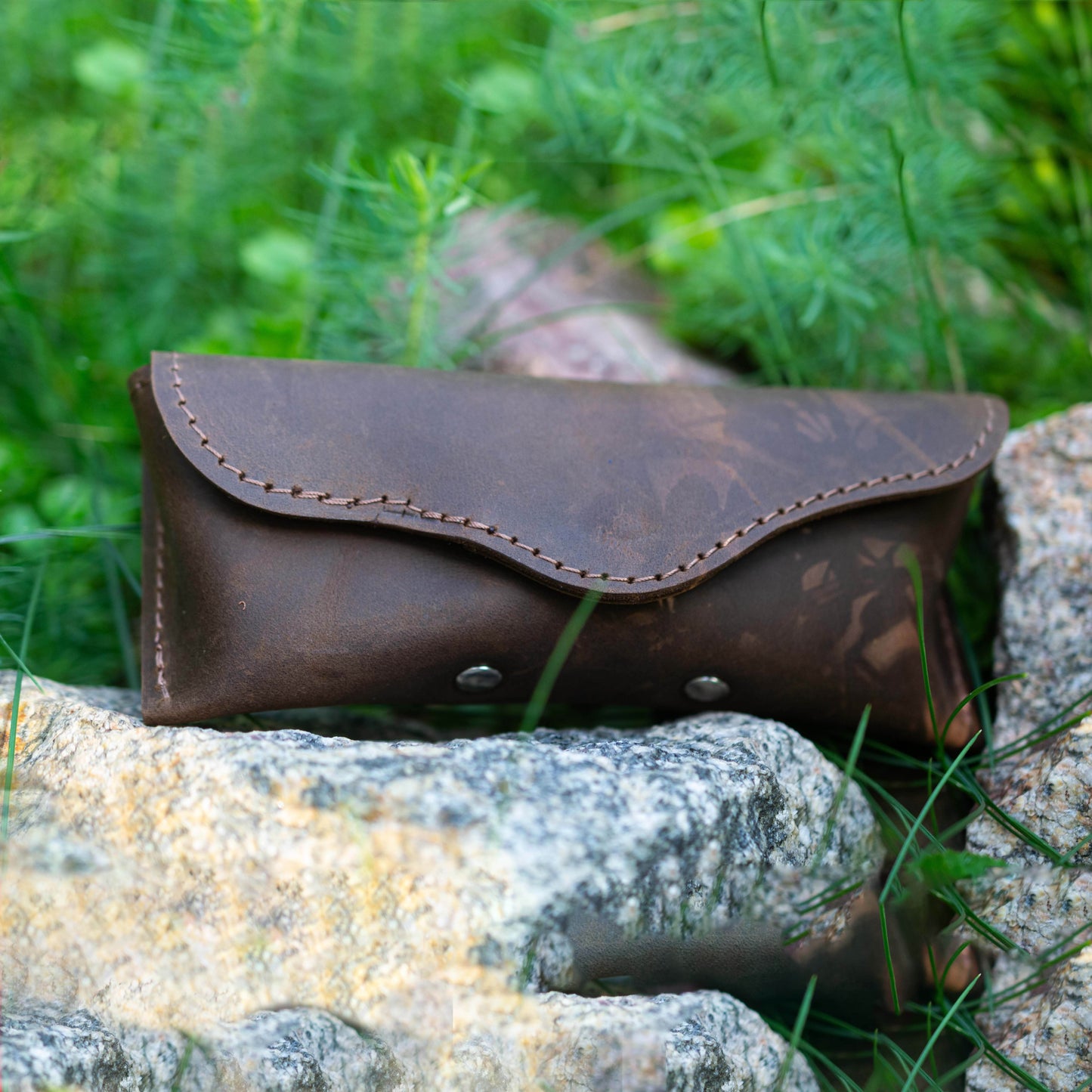 Leather Glasses Case – Handmade & Personalized - Chefrollbag