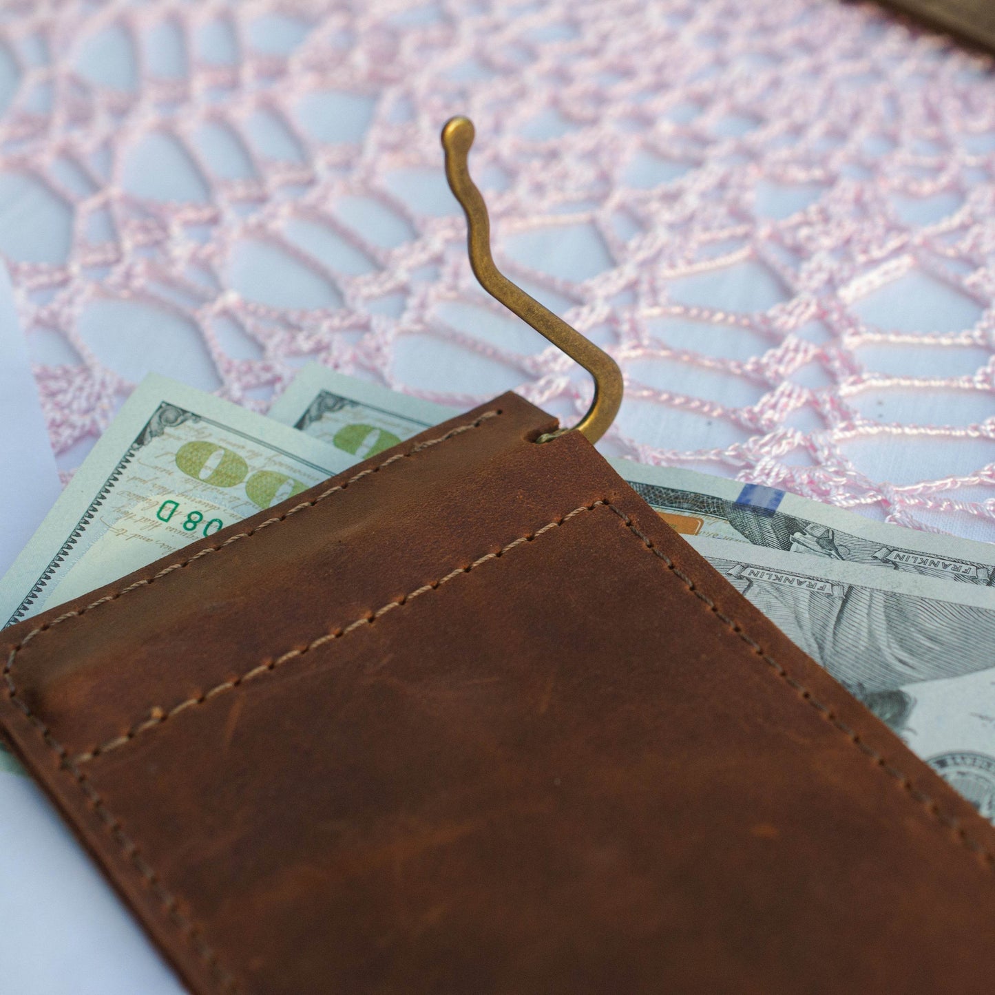 Vintage-Style Leather Bill Holder for Cafes & Restaurants - Chefrollbag