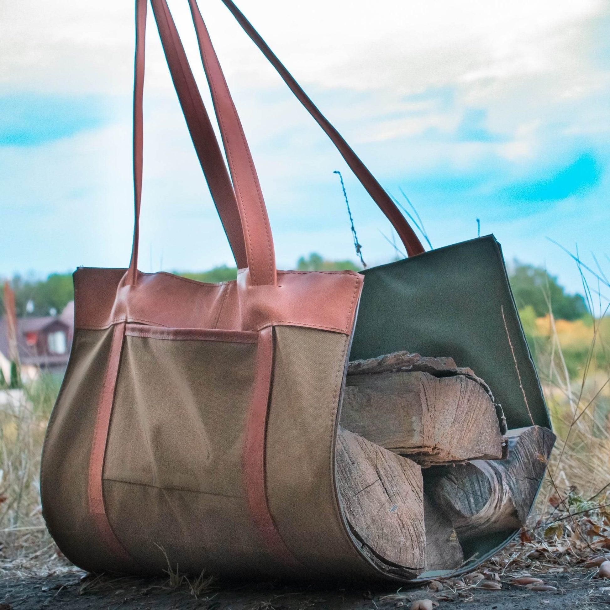 Log Bag Work Style Firewood Carrier - Chefrollbag