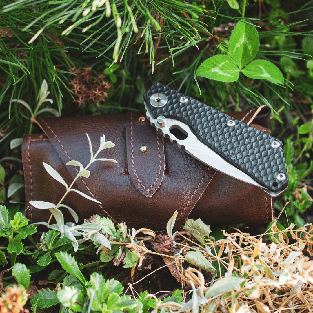Pocket Knife Roll – Soft Leather Organizer for Your Favorite Blades - Chefrollbag