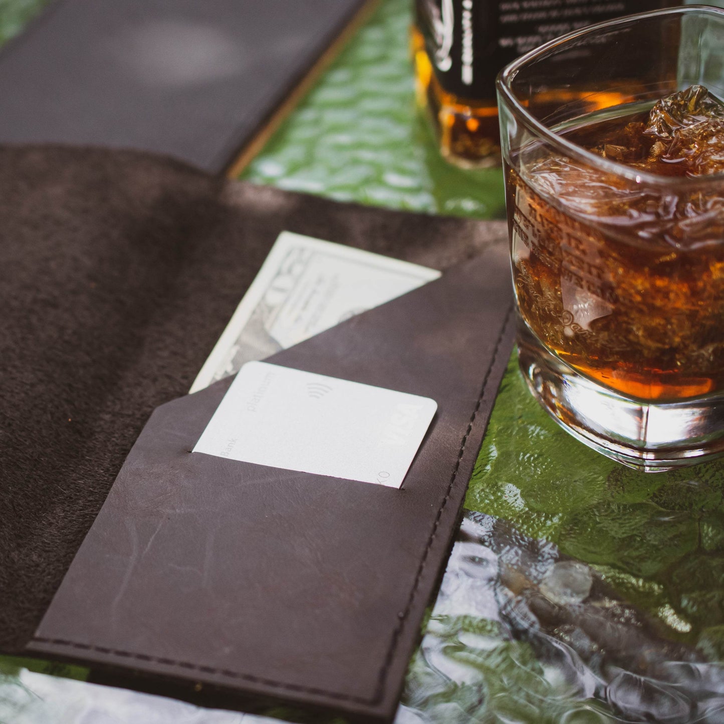 Restaurant bill holder/ Check Presenter /Check Holder /Bill Holder/ Leather Check Presenter /Guest Check - Chefrollbag