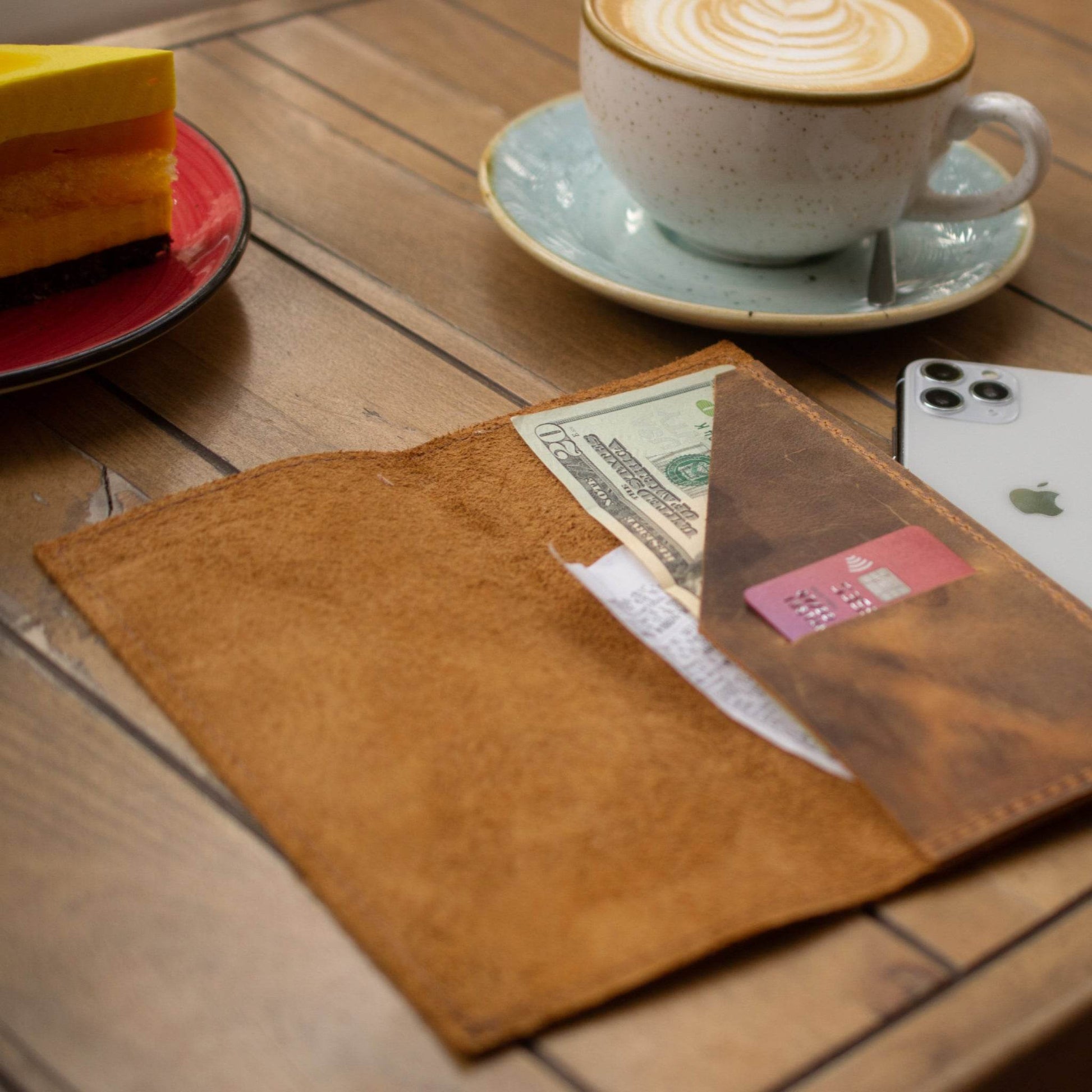 Restaurant bill holder/ Check Presenter /Check Holder /Bill Holder/ Leather Check Presenter /Guest Check - Chefrollbag
