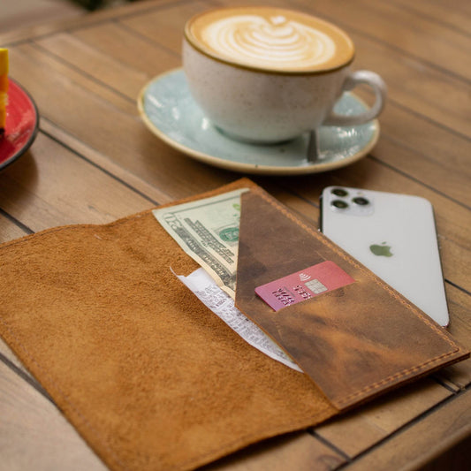 Restaurant bill holder/ Check Presenter /Check Holder /Bill Holder/ Leather Check Presenter /Guest Check - Chefrollbag